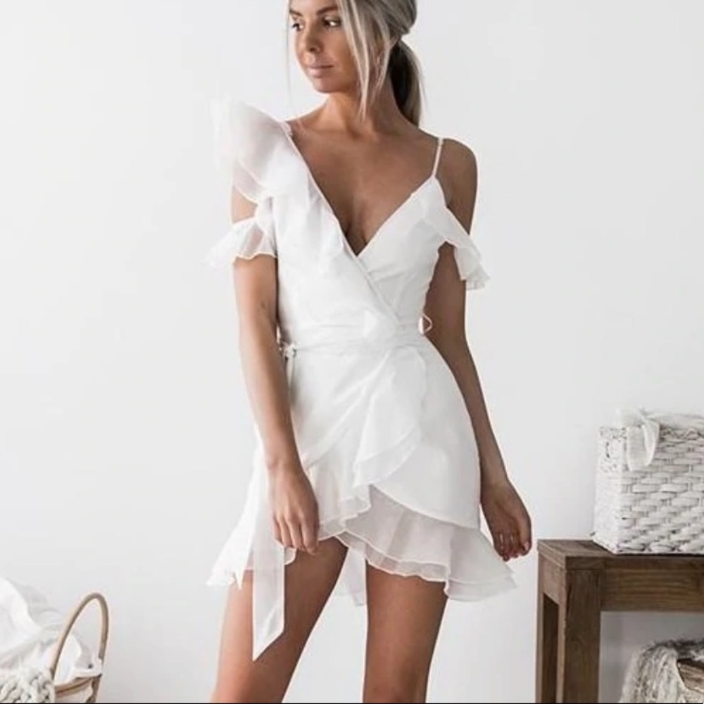 JAUS White Marin Dress XL